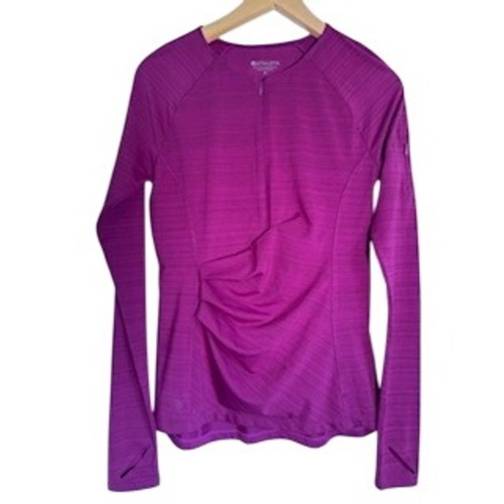 NWOT Athleta Purple‎ Long Sleeve Top Womens Run Swiftly Pullover Shirt - Small